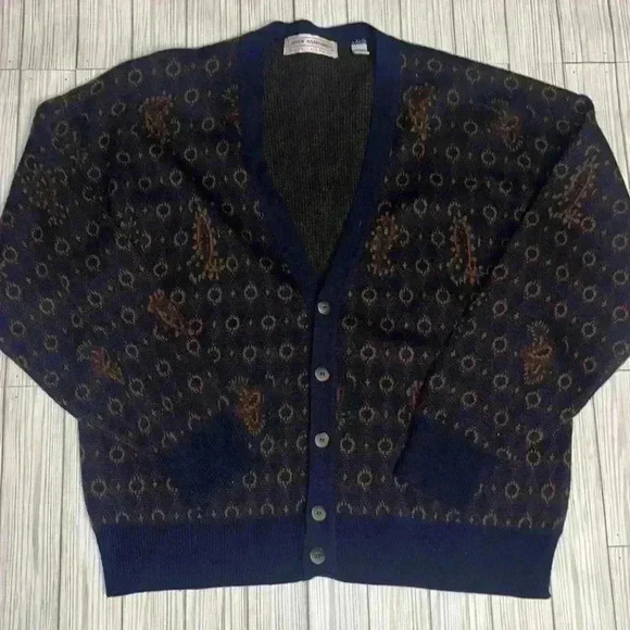 Vintage 80’s knit Cardigan - Picture 1 of 4